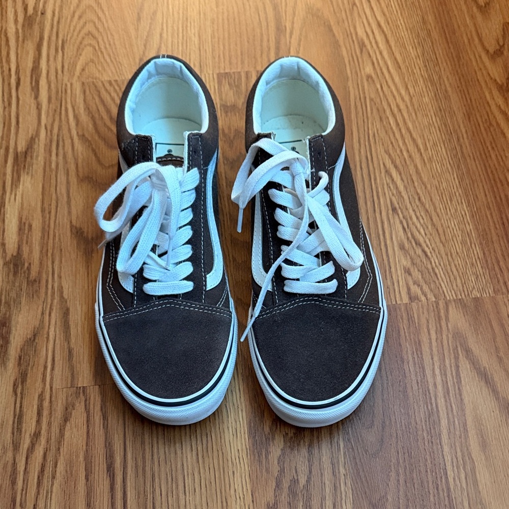 Vans Brown and White Men's Sneakers